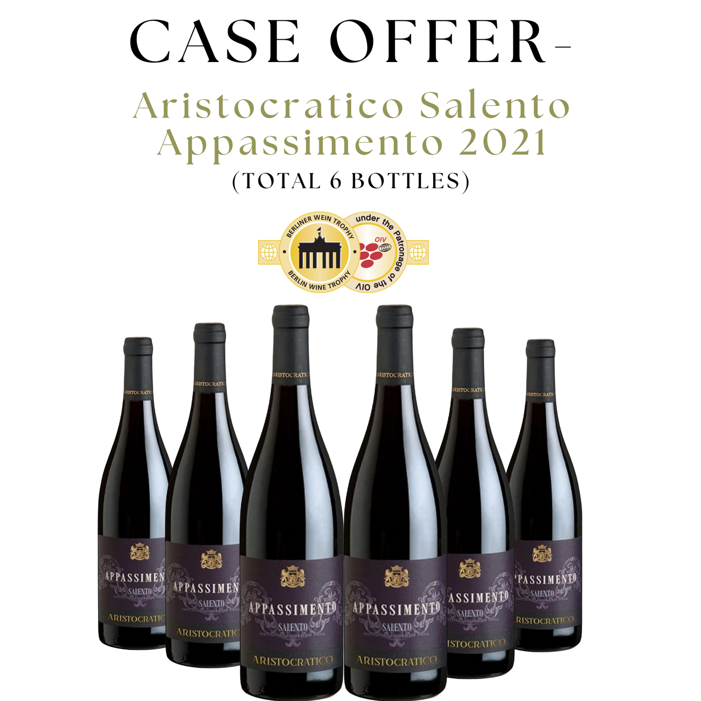 Case Offer - Aristocratico Salento Appassimento (6 Bottles)